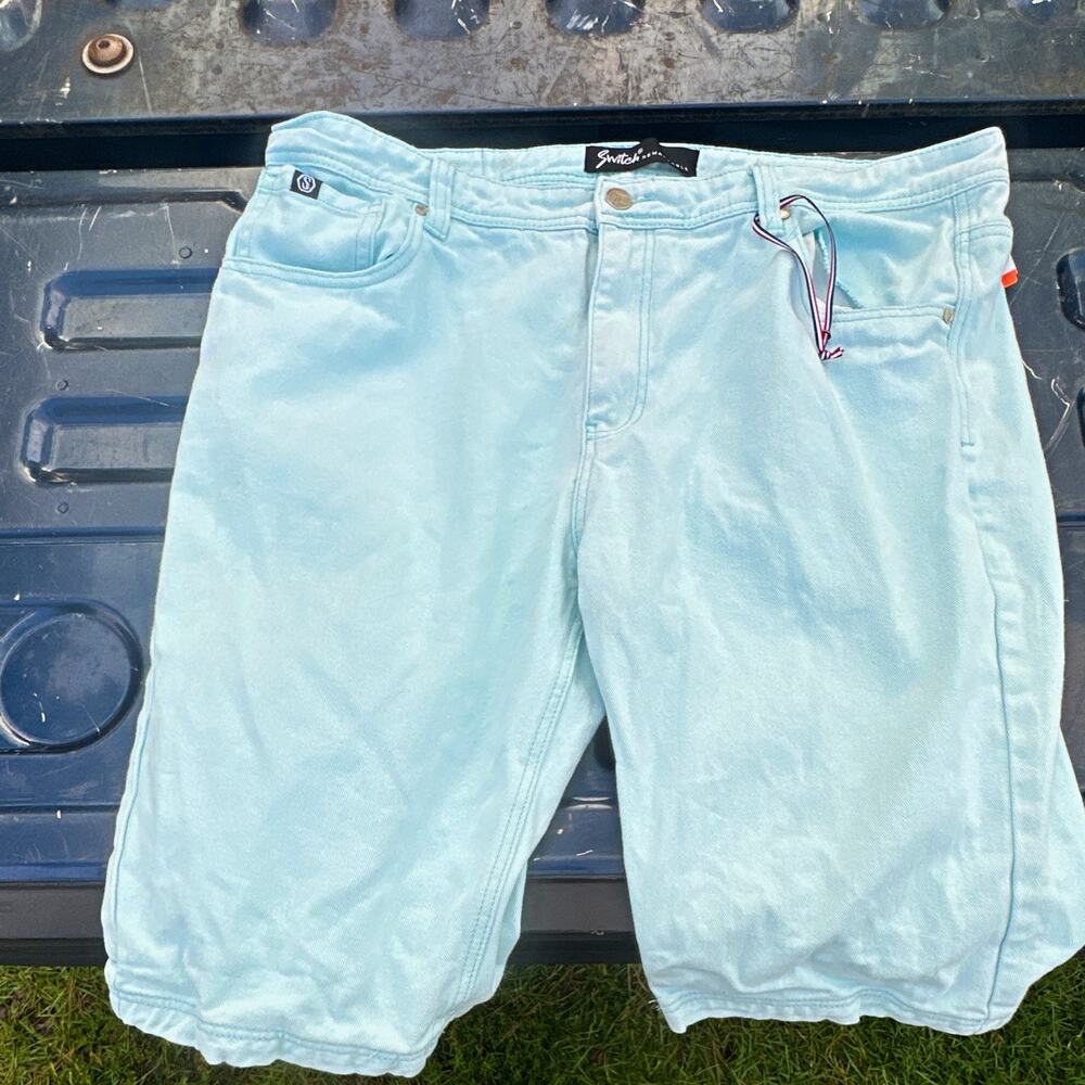 Switch RemarKable Men’s Denim Shorts Size 42 Light Blue Cotton Jean Shorts